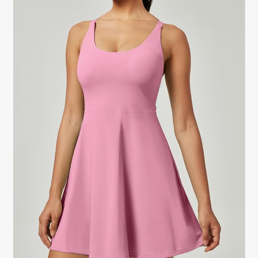 Athletic Tennis Dress with Shorts